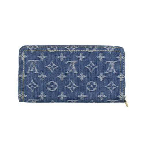 ルイヴィトン 長財布 モノグラム ジッピー・ウォレット ブルー LOUIS VUITTON M23161