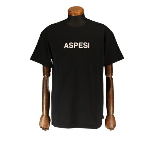 アスペジ ASPESI Tシャツ メンズ Sサイズ ブラック ASP1MTS02 BLACK