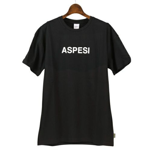 アスペジ ASPESI Tシャツ メンズ Lサイズ ブラック ASP1MTS02 BLACK