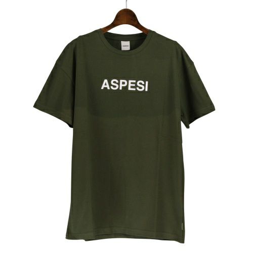 アスペジ ASPESI Tシャツ メンズ Lサイズ グリーン ASP1MTS02 MILITARY GREEN