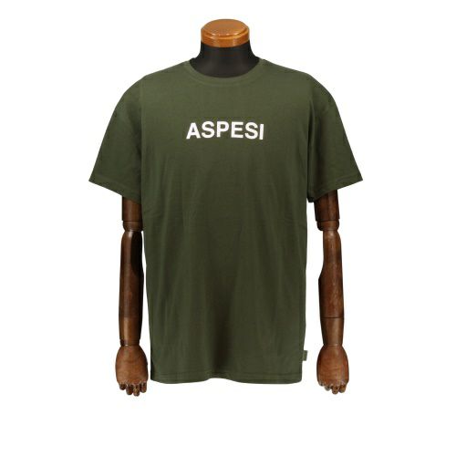 アスペジ ASPESI Tシャツ メンズ Lサイズ グリーン ASP1MTS02 MILITARY GREEN