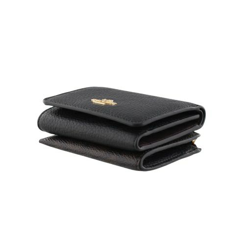 コーチ アウトレット 三つ折り財布 レディース カード ホルダー ウォレット・シグネチャー キャンバス ブラック COACH OUTLET CZ034 IMXAQ