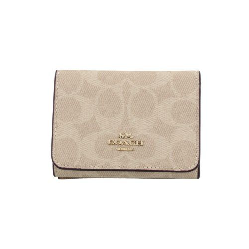 COACH ベージュ 三つ折り財布 ま未使用品 コーチ COACH COACH コーチ 91806 三つ折り財布 （ベージュ