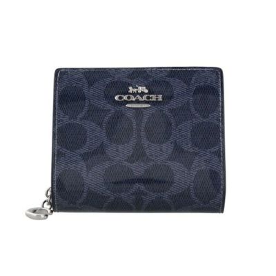 ゆ*け様 美品　COACH 長財布　デニム　シグネチャー　ネイビー　メンズ　レデ ゆ*け様 美品 COACH 長財布 デニム シグネチャー ネイビー