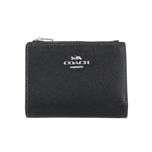 コーチ アウトレット 二つ折り財布 レディース ブラック COACH OUTLET CR983 SV/BK シルバー/ブラック