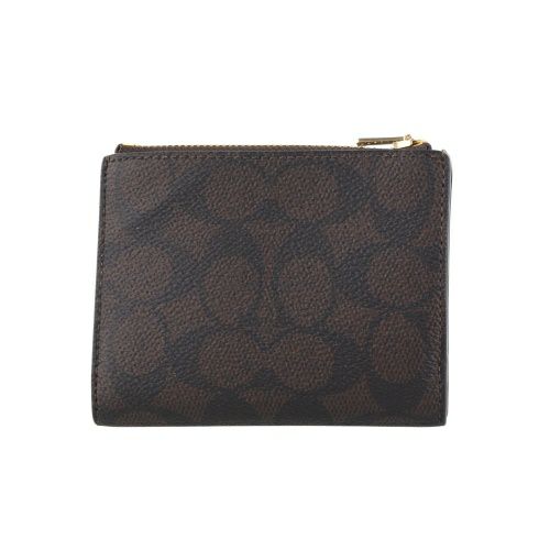 コーチ アウトレット 二つ折り財布 レディース ブラウン COACH OUTLET CW803 IMXAQ ウォルナット/ブラック