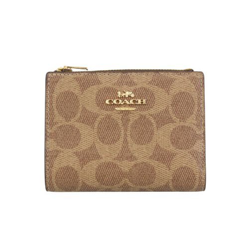 コーチ アウトレット 二つ折り財布 レディース ブラウン COACH OUTLET CW803 IMXHE タン/ブラウ