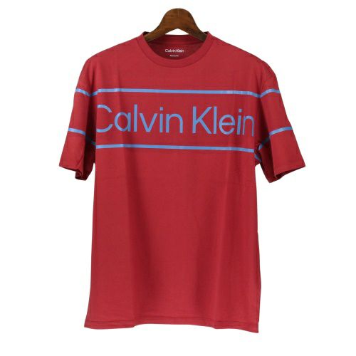 カルバンクライン Tシャツ メンズ TRAVELING LOGO TEE-RELAXED FIT レッド Calvin Klein 40HM803 Mサイズ