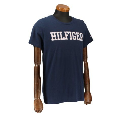 トミーヒルフィガー Tシャツ メンズ 2S87902937 ネイビー TOMMY HILFIGER Lサイズ