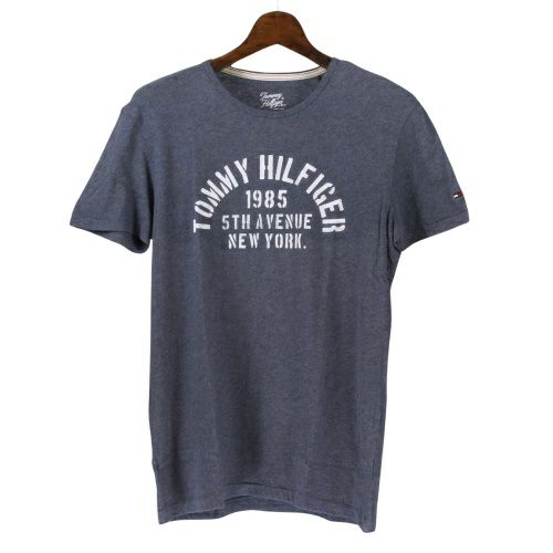 トミーヒルフィガー Tシャツ メンズ 2S87902941 ネイビー TOMMY HILFIGER Mサイズ