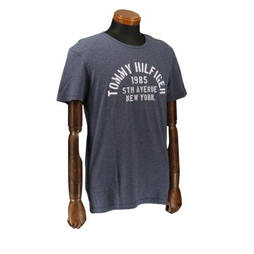 トミーヒルフィガー Tシャツ メンズ 2S87902941 ネイビー TOMMY HILFIGER Lサイズ