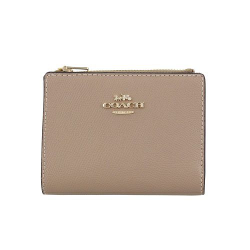 コーチ アウトレット 二つ折り財布 レディース ベージュ COACH OUTLET CR983 IMTAU トープ