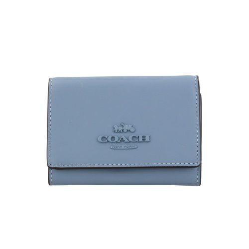 コーチ アウトレット 三つ折り財布 レディース ブルー COACH OUTLET CP260 SVPUB