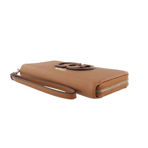 ゲス 長財布 レディース CALEBRA / SLG LARGE ZIP AROUND ブラウン GUESS BG9536146 COGNAC