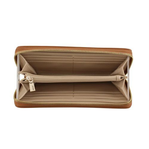 ゲス 長財布 レディース TALENT / SLG LARGE ZIP AROUND ブラウン GUESS NG9669146 CARAMEL