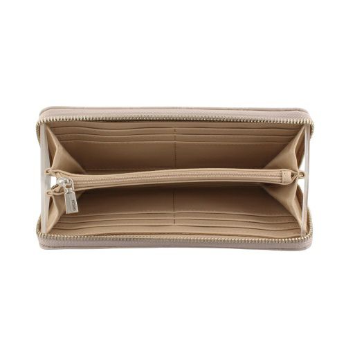 ゲス 長財布 レディース PHOEBE / SLG LARGE ZIP AROUND ホワイト GUESS PD9665146 SIMPLY TAUPE LOGO
