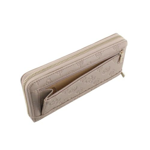 ゲス 長財布 レディース PHOEBE / SLG LARGE ZIP AROUND ホワイト GUESS PD9665146 SIMPLY TAUPE LOGO