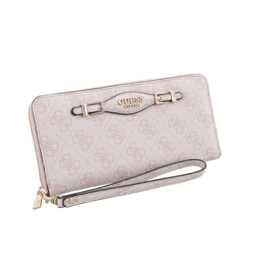 ゲス 長財布 レディース KATYA / SLG LARGE ZIP AROUND ホワイト GUESS SG9652146 ROSE WATER LOGO