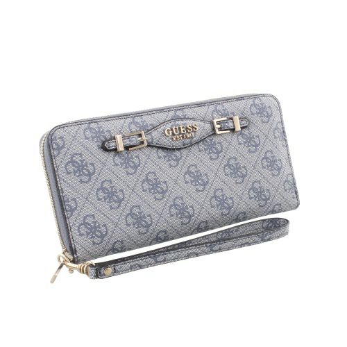 ゲス 長財布 レディース KATYA / SLG LARGE ZIP AROUND ブルー GUESS SG9652146 SLATE LOGO