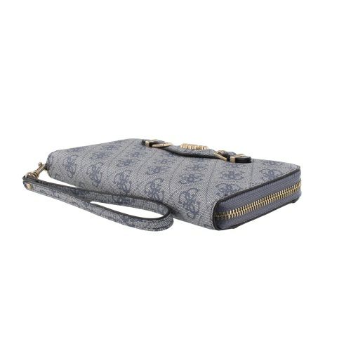ゲス 長財布 レディース KATYA / SLG LARGE ZIP AROUND ブルー GUESS SG9652146 SLATE LOGO