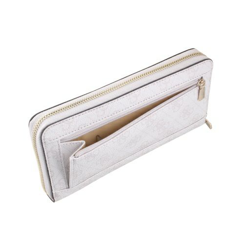 ゲス 長財布 レディース KATYA / SLG LARGE ZIP AROUND ホワイト GUESS SG9652146 WHITE LOGO