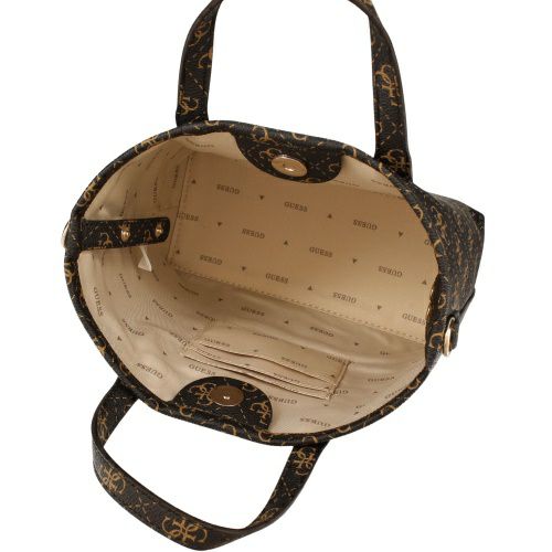 ゲス トートバッグ レディース LATONA II / MINI TOTE ブラウン GUESS SQ869175 BROWN LOGO