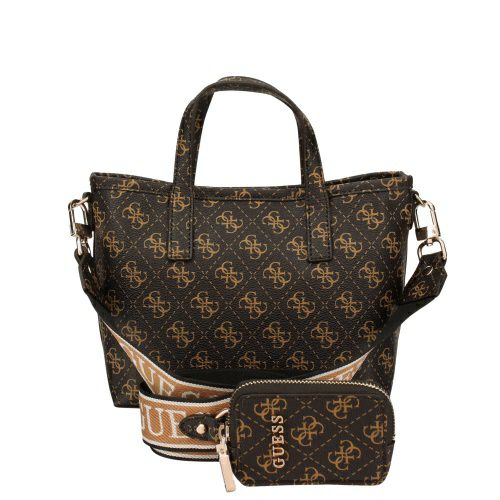 ゲス トートバッグ レディース LATONA II / MINI TOTE ブラウン GUESS SQ869175 BROWN LOGO