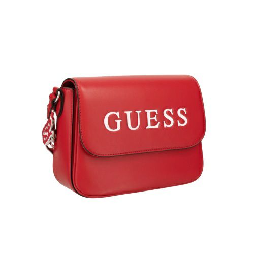 【関税込】 トランク ショルダーバッグ - ディープレッド ゲス ショルダーバッグ レディース MIRRI レッド GUESS LE970020