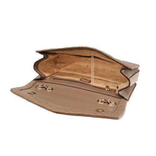 ゲス ショルダーバッグ レディース ANNING / CONVERTIBLE XBODY FLAP ブラウン GUESS QG950821 Dark Taupe