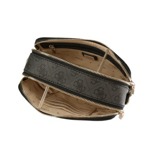 ゲス ショルダーバッグ レディース LATONA II / CAMERA CROSSBODY ブラック GUESS SG869113 COAL LOGO