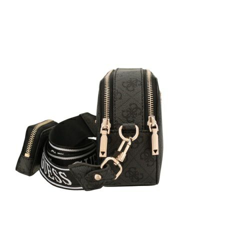 ゲス ショルダーバッグ レディース LATONA II / CAMERA CROSSBODY ブラック GUESS SG869113 COAL LOGO