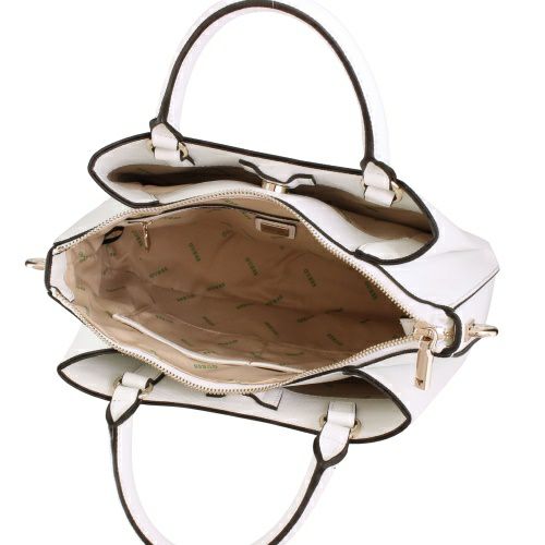 ゲス ハンドバッグ レディース ECO JAZLYNN / GIRLFRIEND SATCHEL ホワイト GUESS EZG952306 WHITE