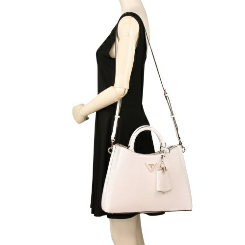 ゲス ハンドバッグ レディース ECO JAZLYNN / GIRLFRIEND SATCHEL ホワイト GUESS EZG952306 WHITE