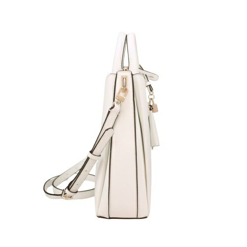 ゲス ハンドバッグ レディース ECO JAZLYNN / GIRLFRIEND SATCHEL ホワイト GUESS EZG952306 WHITE