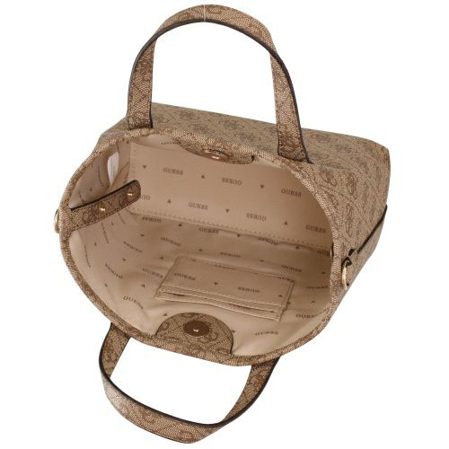 ゲス ハンドバッグ レディース LATONA II / MINI TOTE ブラウン GUESS SG869175 LATTE LOGO