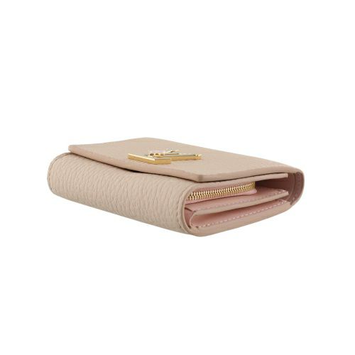 ルイヴィトン 二つ折り財布 トリヨン ポルトフォイユ・カプシーヌ タイニー ベージュ LOUIS VUITTON M14667 サンド