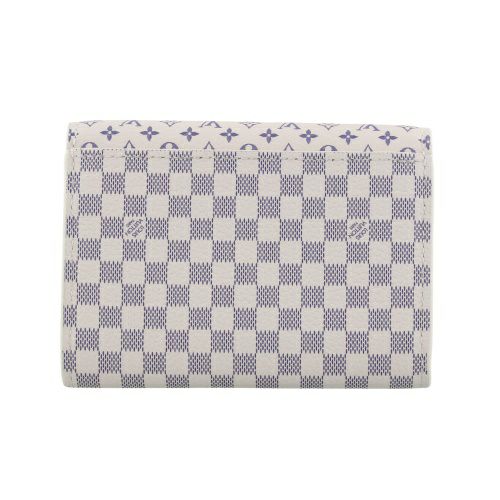 ルイヴィトン 二つ折り財布 ダミエ･アズール ポルトモネ・ロザリ ホワイト LOUIS VUITTON M25745