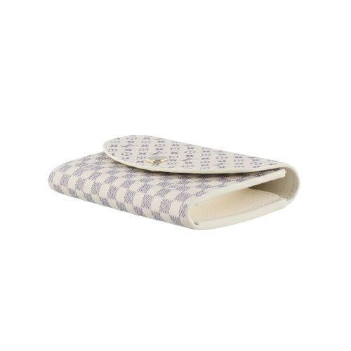 ルイヴィトン 二つ折り財布 ダミエ･アズール ポルトモネ・ロザリ ホワイト LOUIS VUITTON M25745