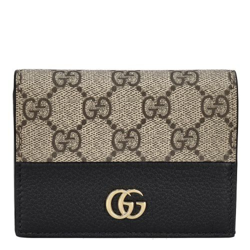 グッチ 二つ折り財布 レディース ダブルG バイカラー ミディアム  