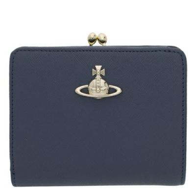 【新品未使用】ヴィヴィアンウエストウッド かぶせ長財布404 ネイビー Vivienne Westwood - 【新品未使用】ヴィヴィアンウエストウッド