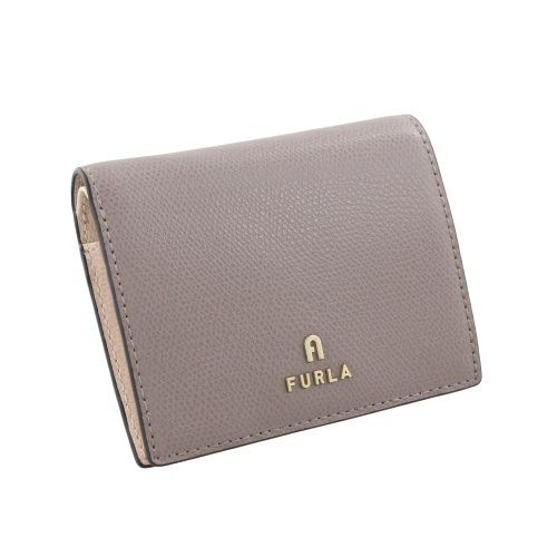 美品 FURLA フルラ☆シボ革 カメリア ウォレット レザー グレー FURLA】フルラ 長財布 グレー ウォレット レザー - メルカリ