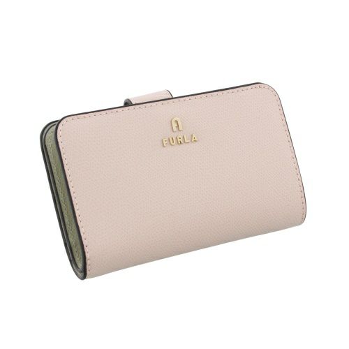 フルラ 二つ折り財布 レディース カメリア ミディアム コンパクト ウォレット ピンク FURLA WP00314 ARE000 4057S AZALEA+LIGHT SALVIA int.