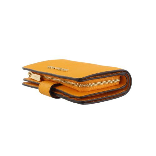 マイケルコース 二つ折り財布 レディース ジェット セット トラベル レザー ビルフォールド ジップ コインウォレット オレンジ MICHAEL KORS 35F7GTVF2L POP ORANGE