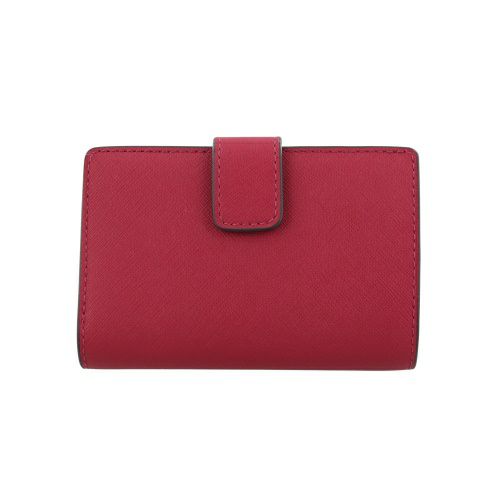マイケルコース 二つ折り財布 レディース JET SET TRAVEL ビルフォールド コンチネンタル ウォレット ミディアム レッド MICHAEL KORS 35R4STVF6L DK RASPBERRY
