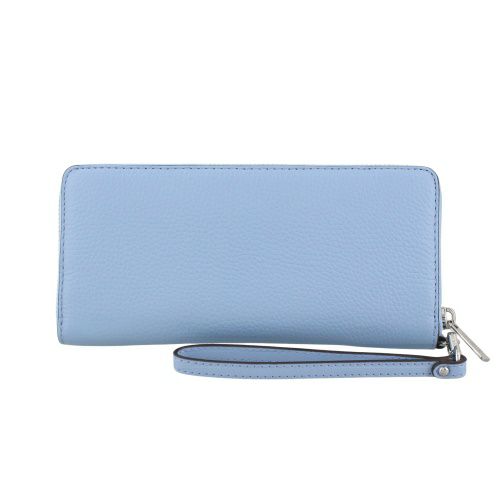 マイケルコース 長財布 レディース ジェット セット トラベル レザー ラージ トラベル コンチネンタル ラウンド ジップ ブルー MICHAEL KORS 35F7STVE7L LIGHT SKY