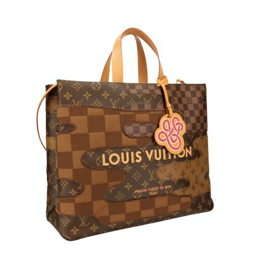 ルイヴィトン ハンドバッグ ショッパートート MM ブラウン LOUIS VUITTON M15274