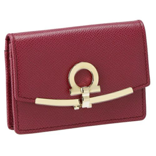 フェラガモ 名刺入れ カードケース レディース ガンチーニ レッド Ferragamo 22D198 MALAG