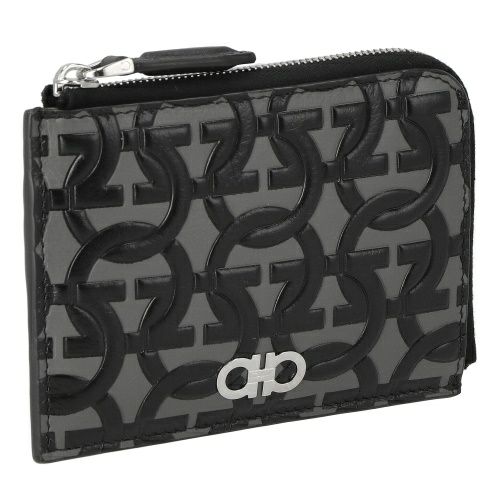 フェラガモ カードケース メンズ ガンチーニ ブラック Ferragamo 661081 EM/NE