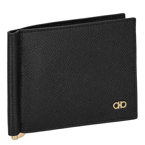 フェラガモ カードケース メンズ ガンチーニ ブラック Ferragamo 661475 NERRN