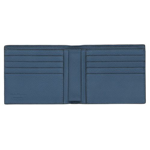 フェラガモ 二つ折り財布 メンズ ガンチーニ ブルー Ferragamo 661078 DENIM